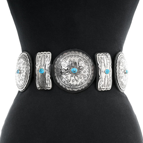 Southwest Full Size Native American Concho Belt 20173